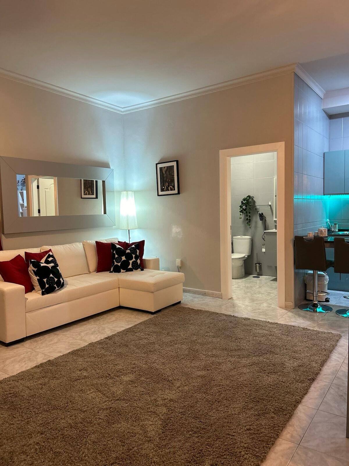 Double apartment king bed bedroom with panoramic views over Maspalomas